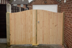 swan neck tongue and groove double gates