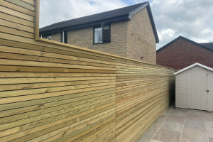 Redwood Venetian Timber Fencing